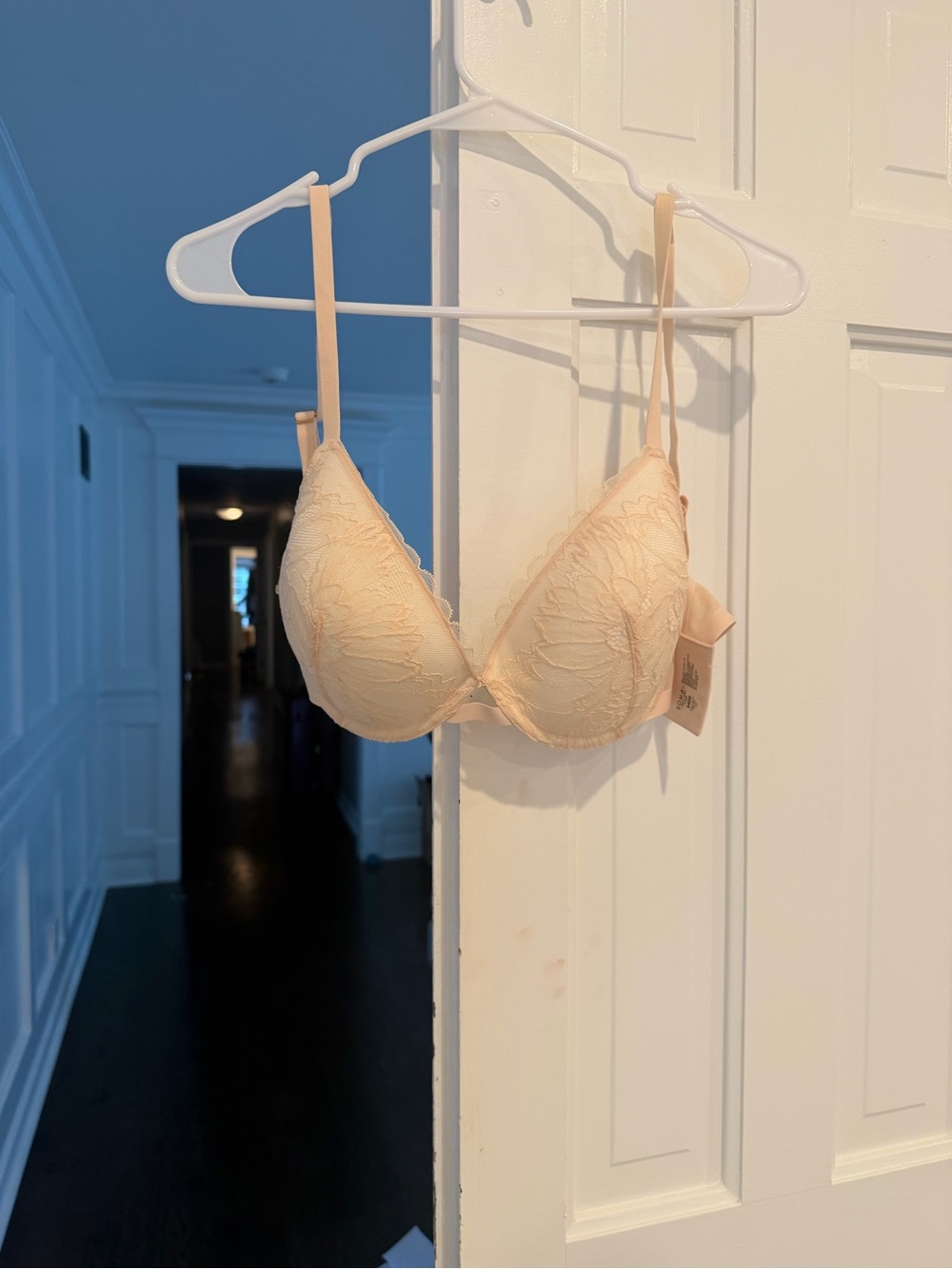Women’s Lace Push-Up Bra - Cream